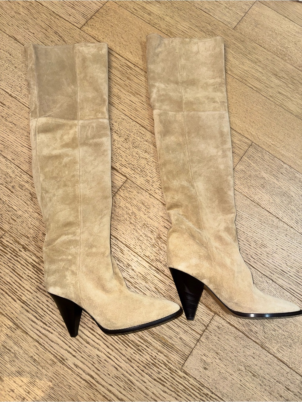 Isabel Marant "Riria" slouchy suede over-the-knee boots 40 - Picture 6 of 8